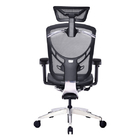 3D disposizione dei posti a sedere esecutiva ergonomica dell'ufficio della parte girevole della sedia cromata poggiacapo 4D